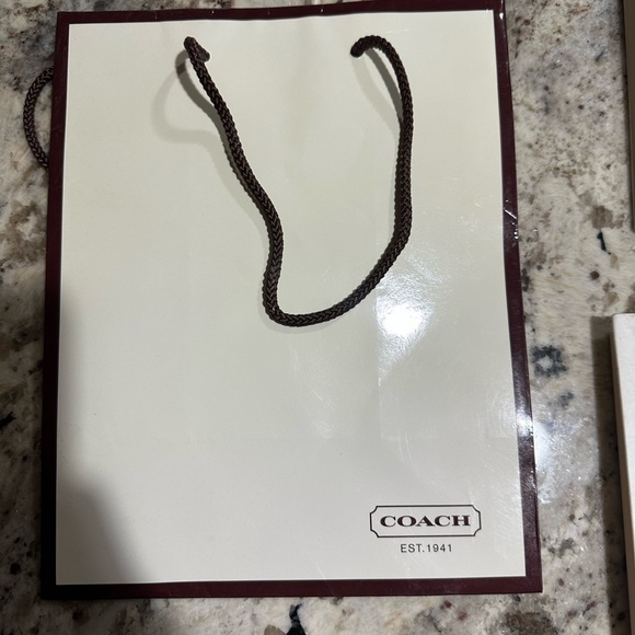 Empty Vintage COACH Gift Boxes (2) And Bag (1)